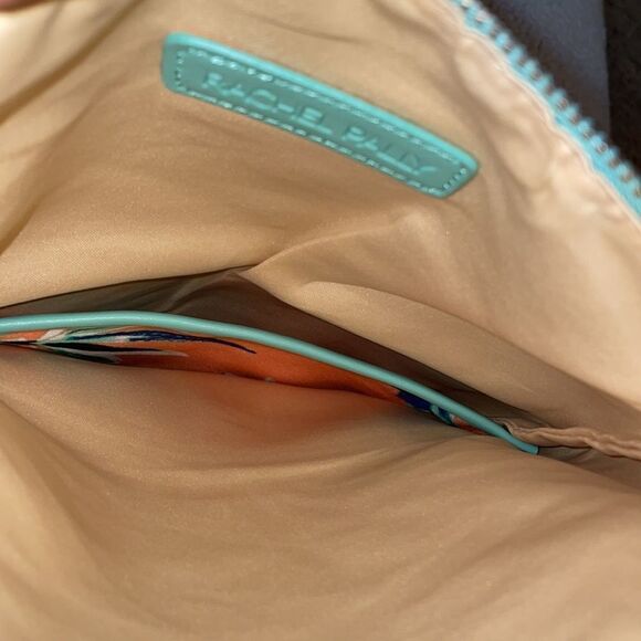 Rachel Pally Mint & Peach Tropical Clutch, NWOT - Picture 8 of 8